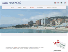 Tablet Screenshot of hotelmaremola.com